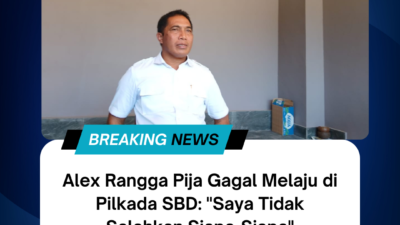 Alex Rangga Pija Gagal Melaju di Pilkada SBD: “Saya Tidak Salahkan Siapa-Siapa”