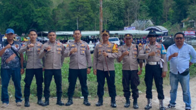 Polres Sumba Barat Kawal Ketat Kampanye Calon Bupati dan Wakil Bupati Sumba Tengah