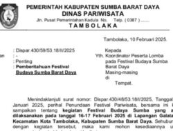 Simak! Ini Jadwal dan Informasi terbaru Festival Budaya Sumba Barat Daya 2025.