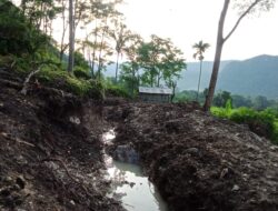 Proyek Irigasi Wae Necak di Manggarai Timur Diduga  Kerja  Asal Jadi