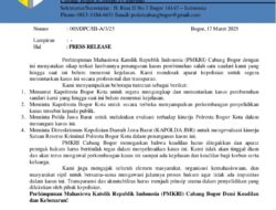 PMKRI Bogor Desak Kepolisian Tuntaskan Kasus Pembunuhan di Bogor
