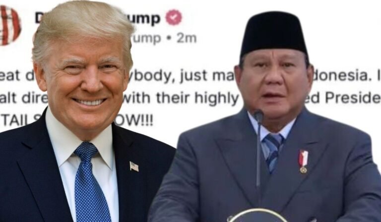 Presiden Amerika, Donald Trump, Kesepakatan Dagang, Indonesia, Negosiasi, Via Telpon, Prabowo