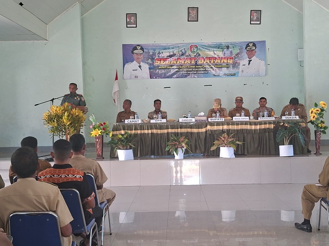 Dandim 1613/Sumba Barat, Bupati, Wakil Bupati, Tinjau Pembangunan, Kecamatan Lamboya