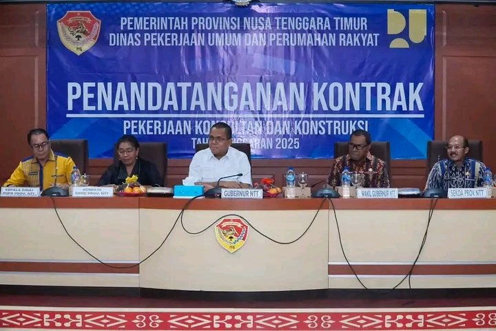 Gubernur, NTT, Wajibkan BUMN, Gandeng Kontraktor Lokal, Proyek Rp110 Miliar, Digulirkan