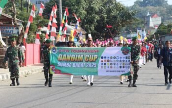 Dandim Cup, Sumba Barat Resmi, DIgelar, Begini Pesan Letkol Inf Ignasius Hali Sogen