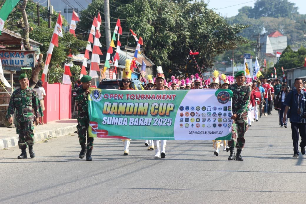 Dandim Cup, Sumba Barat Resmi, DIgelar, Begini Pesan Letkol Inf Ignasius Hali Sogen