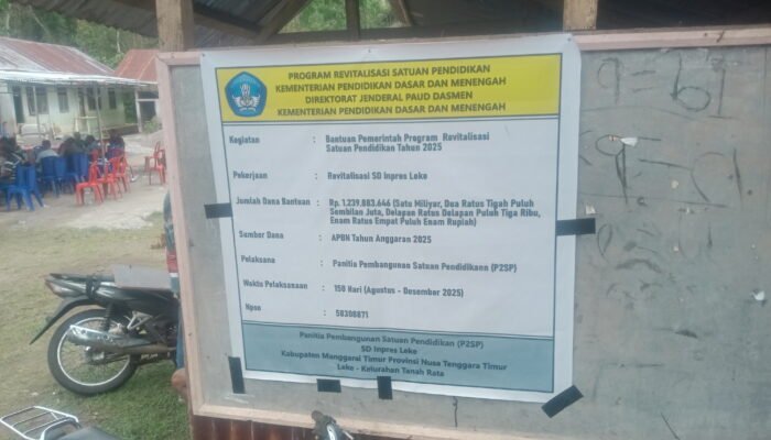Proyek Pembangunan SD Inpres Leke Senilai Rp1 Miliar Lebih : “Warga Tekankan Pentingnya Kualitas Bangunan Bukan Kuantitas” !!!